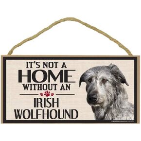 Wood Sign for Irish Wolfhound Dog Breeds