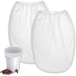 Cold Brew Coffee Filter Bag Compatible With Toddy Cold Brew System Strainer Bag for 5 Gallon Commercial Brewers, Washable & Reusable - 2 Pack