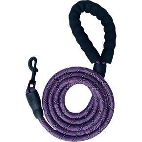 9FT pet Products New Reflective Nylon Round Rope Medium and Large Dog Leash Suitable for Running with Dogs (red)