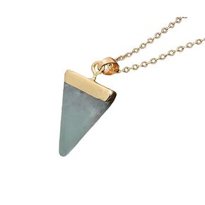 Jade Pendant Necklace for Women and Men Real Green Jade Pendant with 14K Gold-Filled Chain Gift for Graduation Back to School and teachers