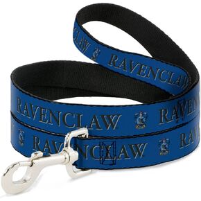 Dog Leash Harry Potter Ravenclaw Crest Blue Black 4 Feet Long 0.5 Inch Wide