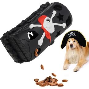LapDog New Pirate Loot Bag Interactive Dog Toys, Fun Puzzle Toys for Small, Medium, Large Dogs, Dog Chew Toys for Teething, Training, Dog Enrichment Toys (Loot Bag, Large)