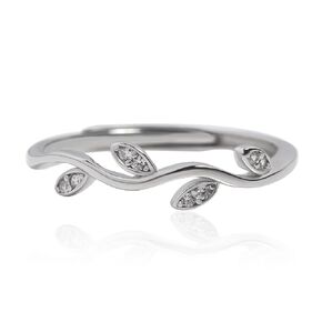 Meissa Sterling Silver Ring Leaf Ring Handmade Dainty Wedding Bands Thumb Index Finger Ring Simple Minimalist Jewelry Gift for Women Size 3-10