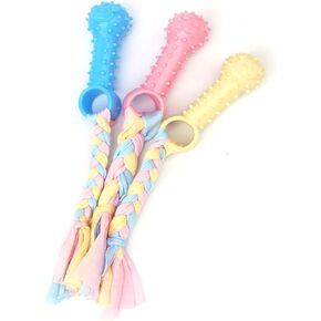 3Pcs Pet Teething Toys Durable Puppy Star Teething Toys Safe Dog Chew Toys Rubber Puppy Teething Toys for Small Puppies and Medium Dogs