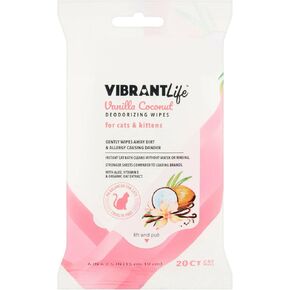 Vibrant Life Deodorizing Cat Wipes