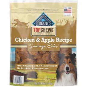 (عبوة من قطعة واحدة) وصفة Top Chews الدجاج والتفاح، مكافآت طبيعية 100% للكلاب