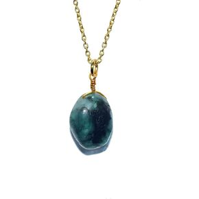 Ametrine Tumble Crystal Necklace, Stone Necklace, Dainty Stone Pendant, Healing Crystals Healing Stone Pendant for Beauty, Love and Positive Energy, Jewelry Gift