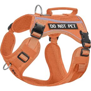 OneTigris Breathable Tactical Dog Harness for Large Dogs, Mesh Design Service Dog Vests Harness Medium Sized, Outdoor No Pull Vest with Light Reflective Trim in Saudi Arabia