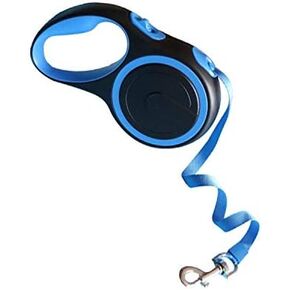 Pet Friends Fur Ever Retractable Dog Leash, 10 Foot Dog Leash for Small Dogs up to 33 lbs, Easy Single Lock/Release Button and Ergonomic Handle, Heavy Duty Tangle Free Leash (Gray)