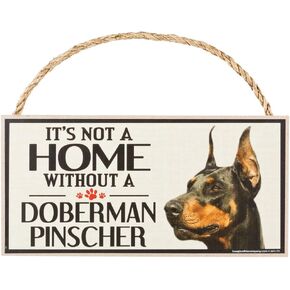 Wood Sign for Doberman Dog Breeds