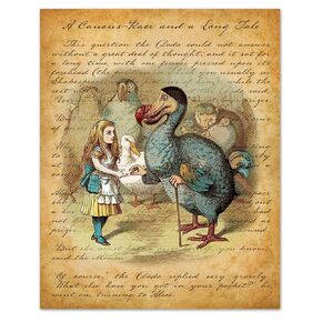 Alice in Wonderland Decoration - 8x10 Prints Unframed Wall Art Alice in Wonderland Poster - Perfect Alice in Wonderland Gifts - Perfect for an Unbirthday or Mad Hatter Tea Party