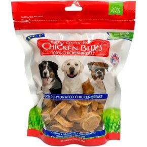 PCI Pet Center Inc. Chicken Bites 100% Chicken Breast Raw Dehydrated Chicken Breast, Made in USA, 8 Ounce Pack