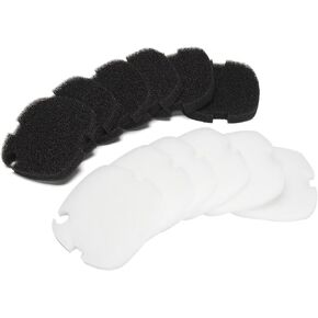 LTWHOME Value Pack of Bio-Foam Filter Pads and Polishing Pads Set for Marineland C-160 & C-220 Canister Filter (Pack of 12)