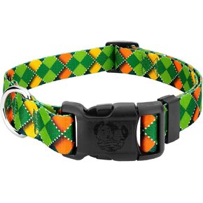 Country Brook Petz - Deluxe Celtic Pride Dog Collar - Made in The U.S.A. - Irish Pride Collection featuring Lucky Designs (5/8 Inch, Small)