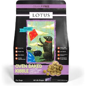 Lotus Oven-Baked Lamb & Turkey Liver Recipe Grain-Free Dry Dog Food 4 Pounds in Kuwait