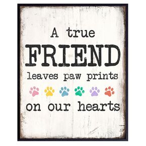 Cat Wall Art - Dog Lover Gifts for Women - Cat Themed Gifts - Dog Wall Decor - Cat Wall Decor - Cat Decorations for Cat Lovers - Cat Room Decor - Puppy Wall Decor - Cat Lover Gifts - Pet Owner Gifts