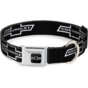 Buckle-Down DC-WCH044-L 15-26" "CHAX-1965 CHEVROLET Bowtie Full Color Black/White" Dog Collar, Large