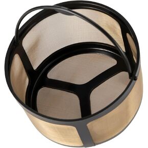 Reusable K Duo Coffee Filter for K Duo Essentials and K-Duo Brewers 8-12 Cup Coffee Makers Basket Gold Mesh Coffee Filter by TURLEE