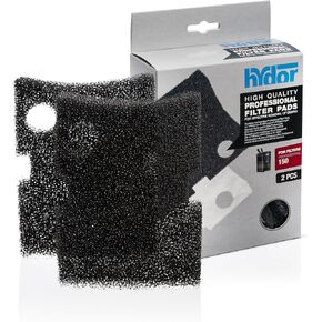 Hydor Professional Black Coarse Sponge Filter Media – Filters Debris from Aquarium Water, Canister Media – Biological, Mechanical, Chemical Filtration- Produces Crystal Clear Water – 150 gph – 2 Pack