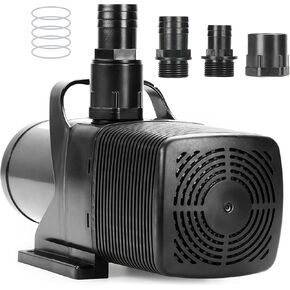 Simple Deluxe 800 GPH Water Table Pump (3000L/H, 24W), Ultra Quiet Fountain Pump with 10 ft, 3 Nozzles for Fish Tank, Pond, Aquarium, Hydroponics, Green