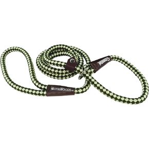 Water & Woods Braided Rope Dog Slip Leash by Coastal Pet - Heavy-Duty Dog Leash - Comfortably Accommodate Various Sizes - Green, 1/2" x 6'