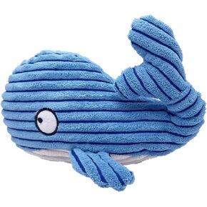 Dog Plush Toy Funny Cute Soft Whale Squeaky for Aggressive Chewer, Interactive Toy for Trainning get More Fun, Durable Toys for Small Medium Large Dogs Teeth Care