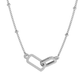 Gold Necklace for Women - Dainty Gold Rectangle Necklace with Authentic 925 Sterling Silver - Exquisite 18K Gold Plated Gold Jewelry for Women - Cadenas de Oro Puro Para Mujer Valentine Birthday Gifts