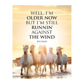 Still Runnin Against The Wind - Bob Seger Music Decor Wall Art, This Wall Decor Music Poster Print is Great For Music Room, Office Decor, Home Decor, or Man Cave Room Decor Aesthetic, Unframed - 8x10