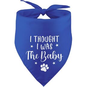 I Thought I was The Baby Dog Bandana Baby Announcement Pregnancy Announcement Gender Reveal Blue Dog Bandana Photo Prop Pet Scarf Pet Accessories for Dog Lover