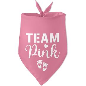 Team Pink Dog Bandana Pregnancy Announcement Dog Bandana Pink Dog Bandana Gender Reveal Photo Prop Accessories for Dog Lovers Owner Gift