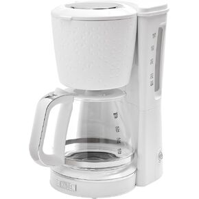 Haden Starbeck Elegant Easy to Clean Drip Coffee Machine with Glass Carafe, 30 Second Anti Drip and Keep Warm Function, 1.5 Liter Tank, Black/Chrome