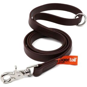 LEATHERISH Dog Leash - Waterproof and Odor Proof Alternative-Leather Lead | for Large, Medium & Small Dogs | Black, 6ft