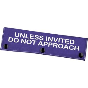 Nervous Dog Leash Sleeve Unless Invited Do Not Approach Leash Wrap Social Distancing Gift（Unless Invited）