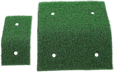 Mipcase Reptile 2pcs Lawn Turtle Basking Platform Turtle Resting Basking Platform Tortoise Climbing Ladder Simulation Grass Turtle Ramp for Turtle Tank Reptisoil in Saudi Arabia