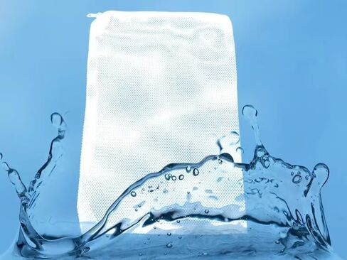 أكياس وسائط فلتر، أكياس وسائط فلتر حوض السمك 10 قطع مقاس 12.9 × 9 بوصة أكياس شبكية من النايلون لحوض السمك مع سحاب بلاستيكي، حقيبة شبكية دقيقة بيضاء لخزان الأسماك لحبيبات الكربون والكرات الحيوية وحلقات السيراميك in Kuwait