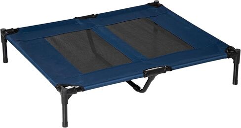 PawHut 36" x 30" Elevated Cooling Summer Dog Cot Pet Bed With Mesh Ventilation - Red in Kuwait
