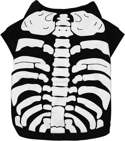 Halloween Skeleton Costumes for Pets Dogs Cats Funny Pets Kitten Puppies Dress Up Apparel Clothes (Skeleton,M) in Saudi Arabia