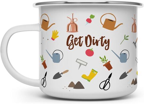 Gardening Plant Lover Campfire Coffee Mug, Houseplant Tea Camping Cup, Gardner Landscape Green Thumb Gifts (16oz) in Saudi Arabia