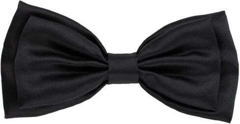 Huxley & Kent Bow Tie for Pets | Black Satin (Small) | Velcro Bow Tie Collar Attachment | Fun Bow Ties for Dogs & Cats | Cute, Comfortable, and Durable | H&K Bow Tie in Saudi Arabia
