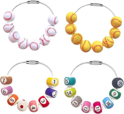 Sports Bogg Bag Accessories Charms, Wooden Beads Charms for Bogg Bag and Simply Southern Tote, Custom Beach Tote Bag Accessories (Tennis) in Saudi Arabia