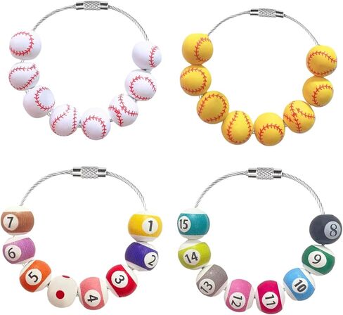 سحر إكسسوارات حقيبة Bogg الرياضية، سحر الخرز الخشبي لحقيبة Bogg وحقيبة اليد الجنوبية البسيطة، ملحقات حقيبة حمل الشاطئ المخصصة (التنس) in Kuwait