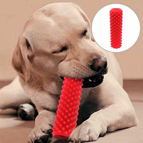 لعبة مضغ الكلب - لعبة الكلب للمضغ العدواني - لعبة الكلب غير القابلة للتدمير - تفاعلية من أجل الملل - لعبة تدريب الكلاب - تعزز صحة الأسنان وتنظيف الأسنان - تخفف من القلق والتوتر، أحمر in Kuwait