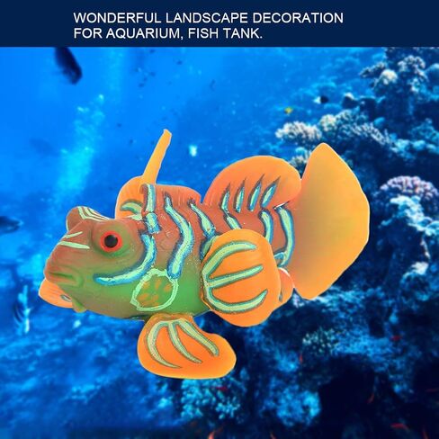 Simulation Fish Fish Landscaping Exquisite Landscape Decoration of Aquarium and Fish Add Life to The Fish (Green Blue) in Saudi Arabia