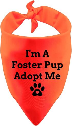 Funny Dog Bandana Anxious Dog Bandana I'm A Foster Pup Adopt Me Bibs Accessories for Pet Birthday Gift Dog Bandanas(I'm A Foster) in Saudi Arabia