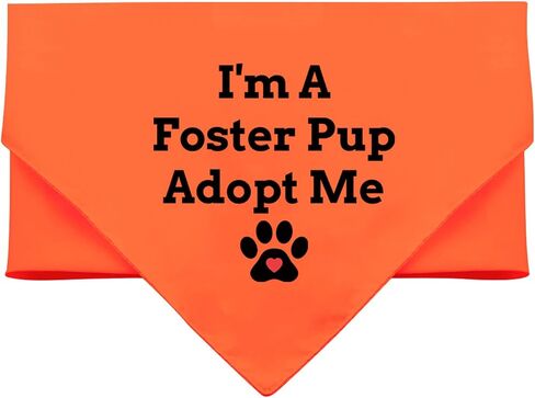 Funny Dog Bandana Anxious Dog Bandana I'm A Foster Pup Adopt Me Bibs Accessories for Pet Birthday Gift Dog Bandanas(I'm A Foster) in Saudi Arabia