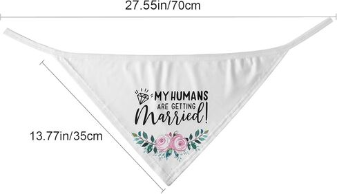 هدايا الخطوبة، YUDANSI Engagement Dog Bandanas 2 Pack، وشاح الحيوانات الأليفة الزفاف، بلدي البشر يتزوجون هدية لمحبي الكلاب، الدعائم الخطوبة لفستان الكلب، كلب صغير متوسط ​​الحجم كبير الحجم in Kuwait