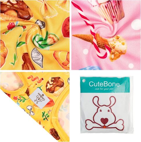 CuteBone Dog Shirts 2-Pack Soft Pet Clothes Breathable Summer Vest for Small Puppy and Stretchy Cat Apparel 2SY02XL in Saudi Arabia