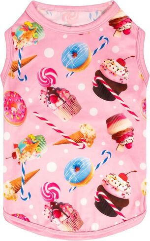 CuteBone Dog Shirts 2-Pack Soft Pet Clothes Breathable Summer Vest for Small Puppy and Stretchy Cat Apparel 2SY02XL in Saudi Arabia