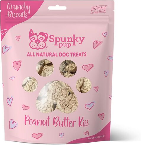 Spunky pup Every Day Biscuit Dog Treats - All-Natural, Handmade in USA, Perfect for Training or Snacking, 24 oz Resealable Pouch- Cheddar Flavor in Saudi Arabia