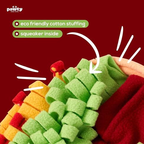 Chewpotle Bowl Interactive Toy - Interactive Snuffle Mat Food Bowl - Cute Chew Resistant Interactive Mat Toy - Cute Dog Gifts for Favorite Dog Birthday in Kuwait